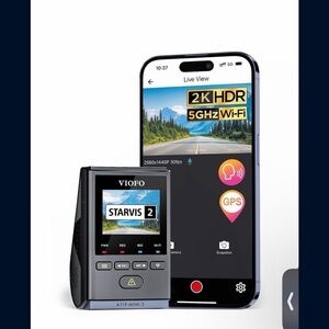 VIOFO Dash Cam A119 Mini 2, STARVIS 2
Sensor, 2K 60fps/HDR 30fps